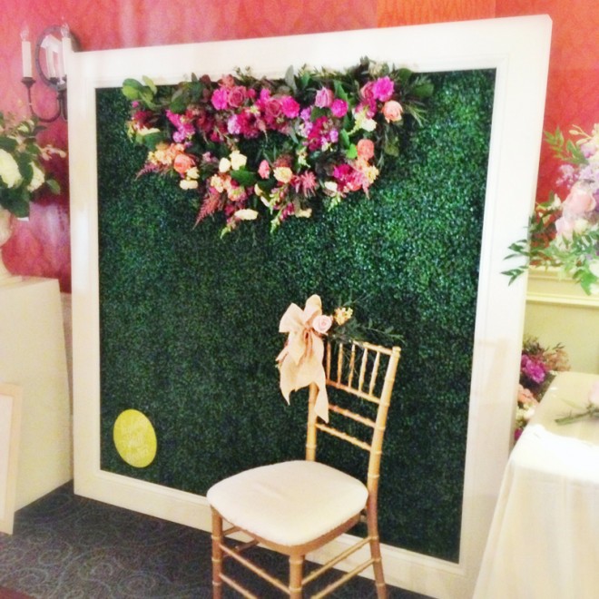 Our floral backdrop